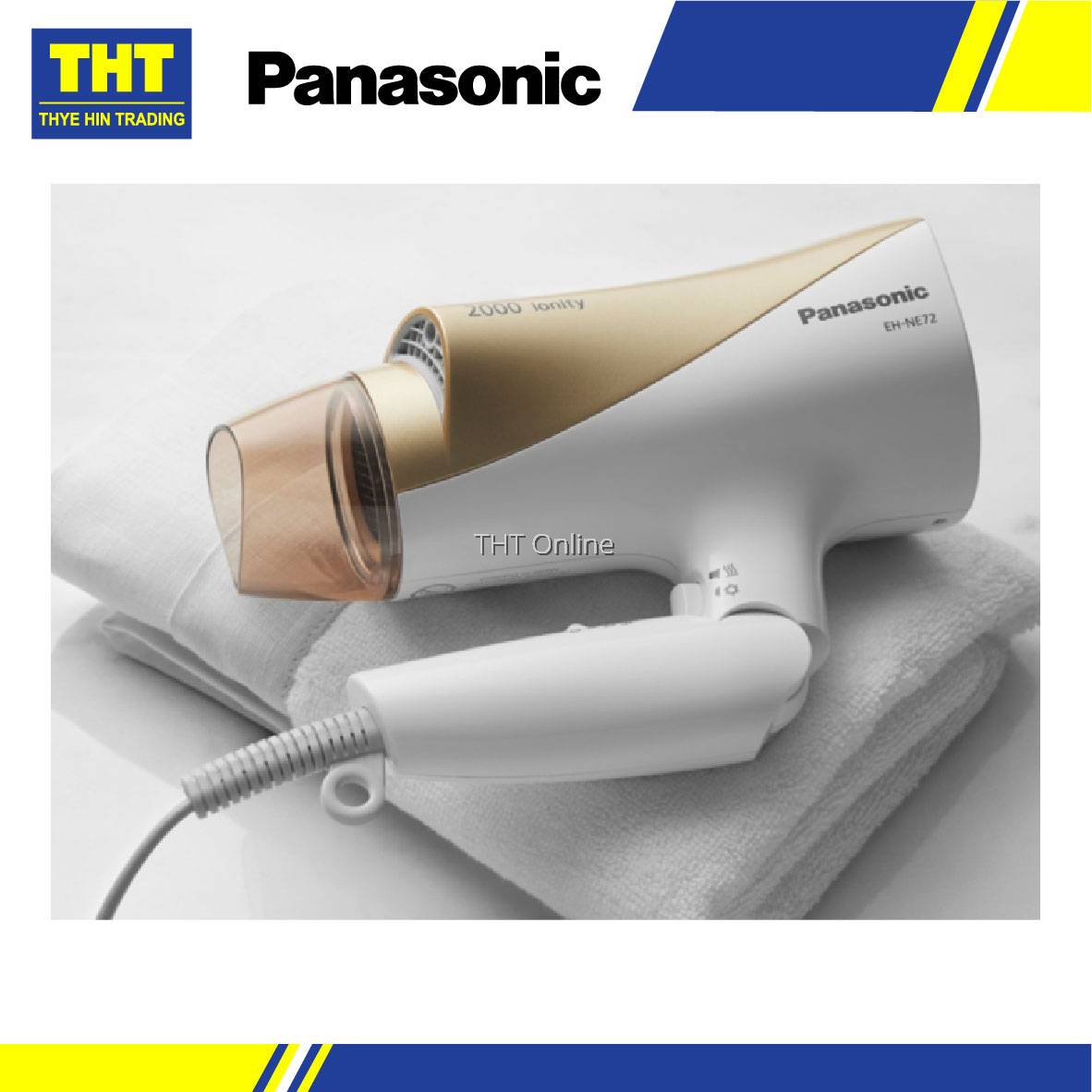 Panasonic 2000W Ionity Hair Dryer With Diffuser EHNE72N655 Shine