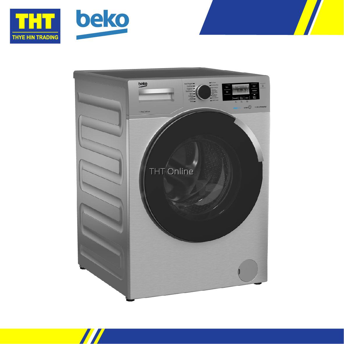 [12KG] Beko Front Load Washing Machine WTE12744PXSTN