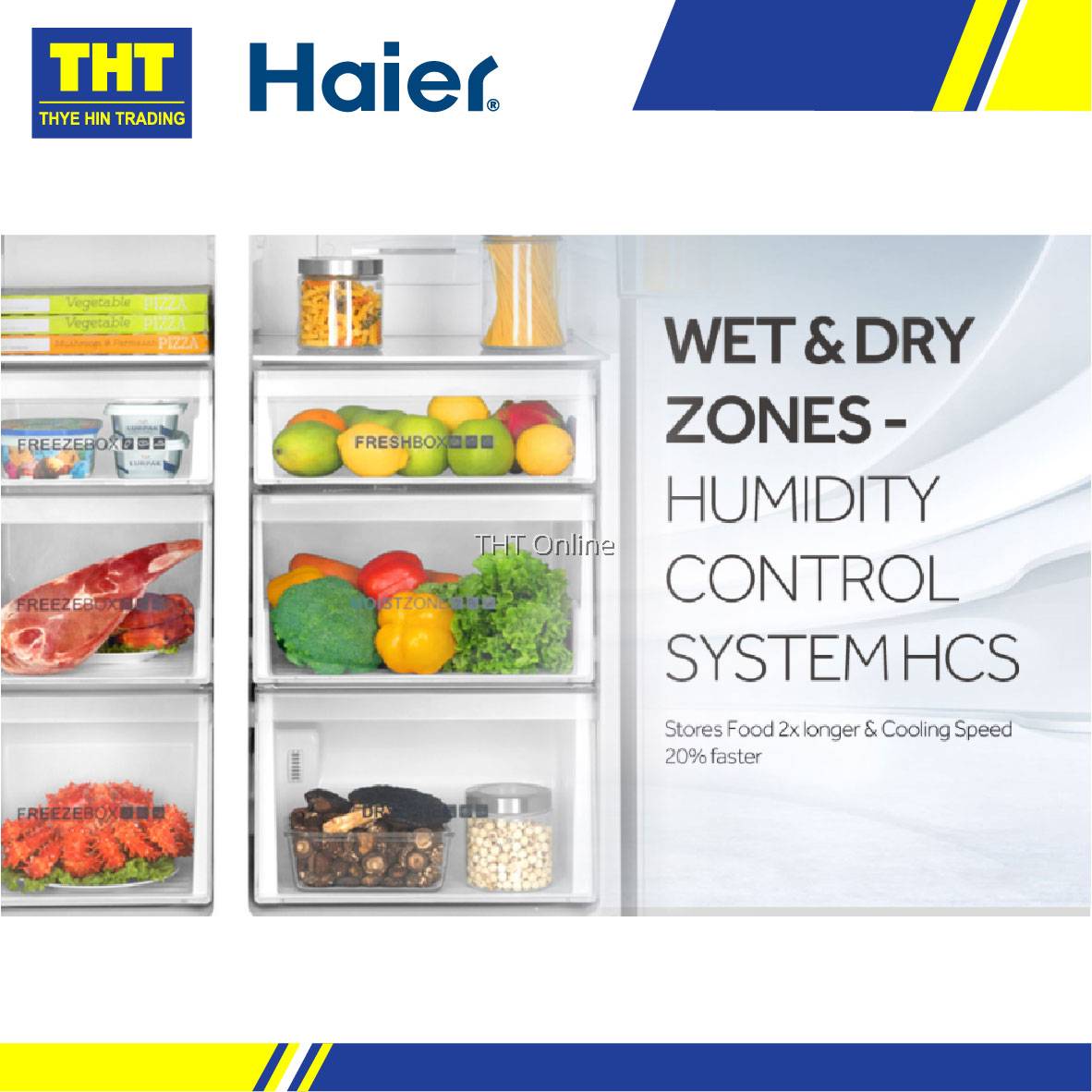 Haier (550L) Side By Side Glass Series Refrigerator HRF619SI(B)