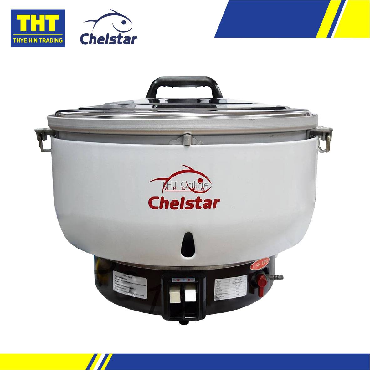 Chelstar 22 Liter Commercial Gas Rice Cooker / Stove (GRC22M)