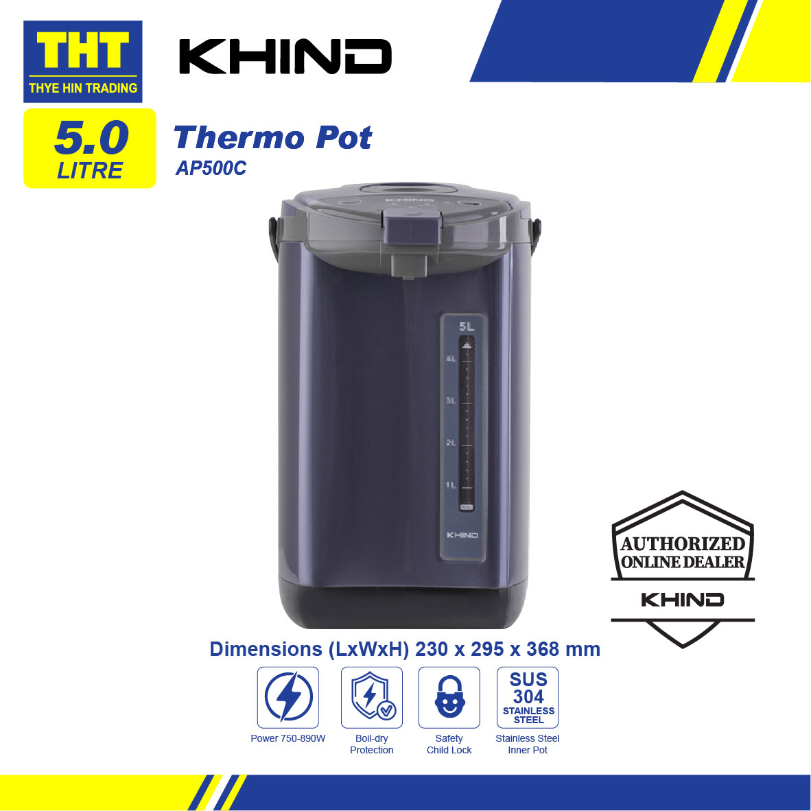 [5L] Khind Thermo Pot AP500C